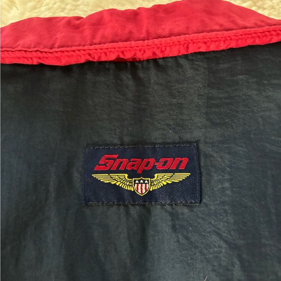 VTG 90s Swingster Snap On - Red and Blue Bomber Style Windbreaker Jacket - Picture 5 of 5